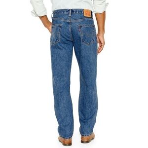 𝕃𝔼𝕍𝕀’𝕊 550 Blue Straight-Leg Jeans Timeless Denim 38x34